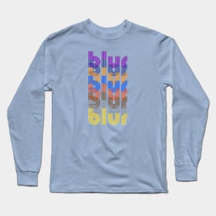 Blur Album Colours Repeating Print Long Sleeve T-Shirt